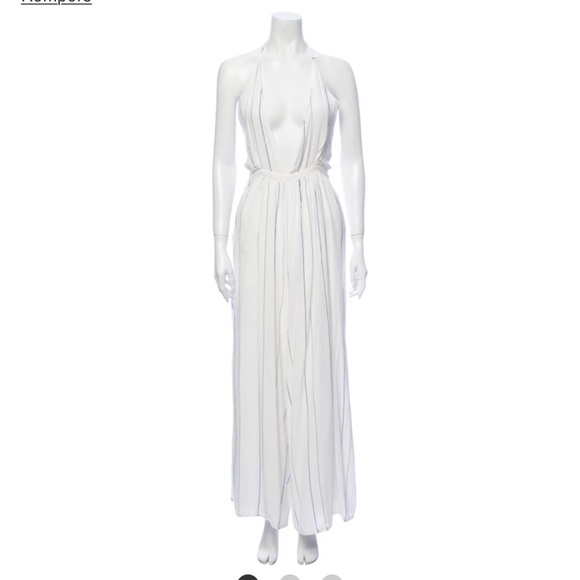 Faithfull the Brand white/black striped jumpsuit - Picture 1 of 6